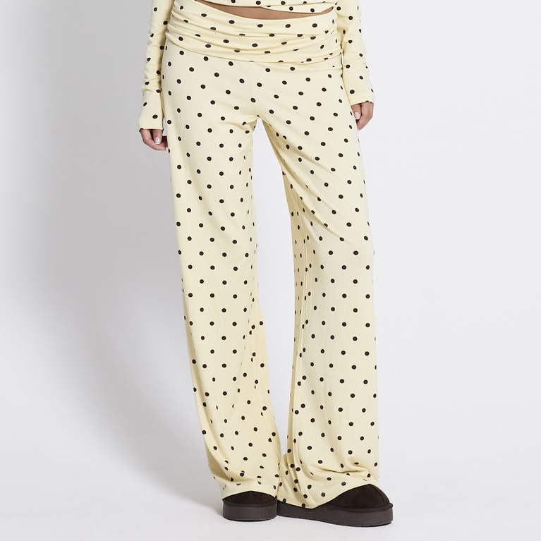 Foldable wide pants "Eleni Printed"